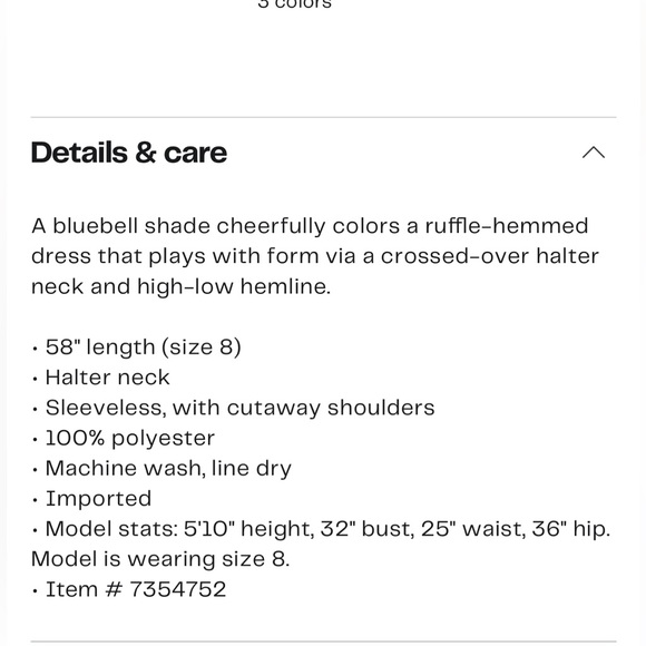 Veronica Beard Radley Halter neck high/ low dress size 2. NWT - Picture 4 of 4